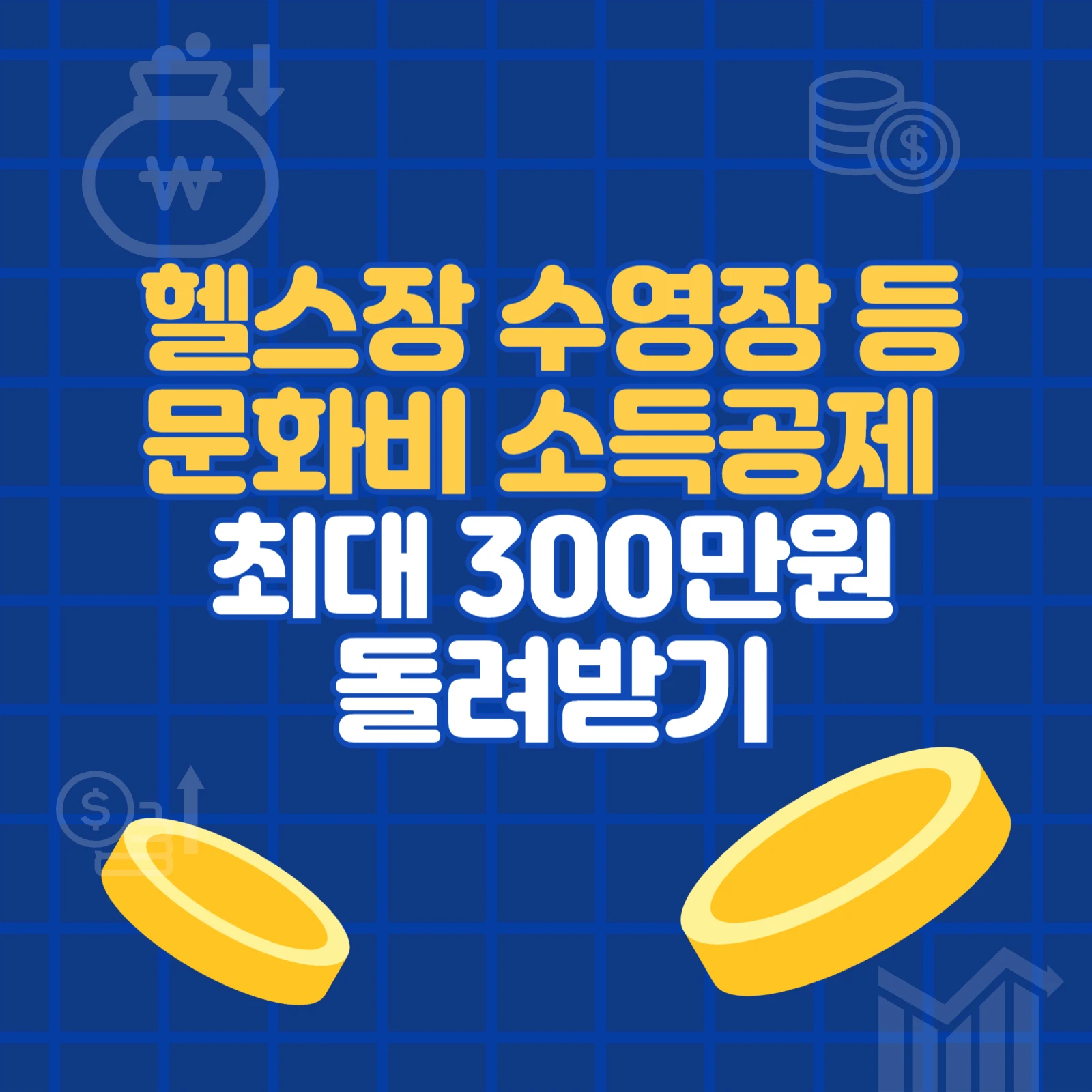 헬스장 수영장 등 문화비 소득공제 최대 300만원 돌려받는법