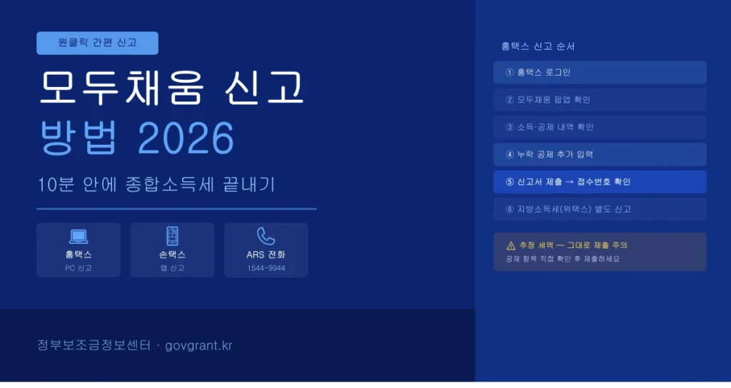 모두채움 신고 방법