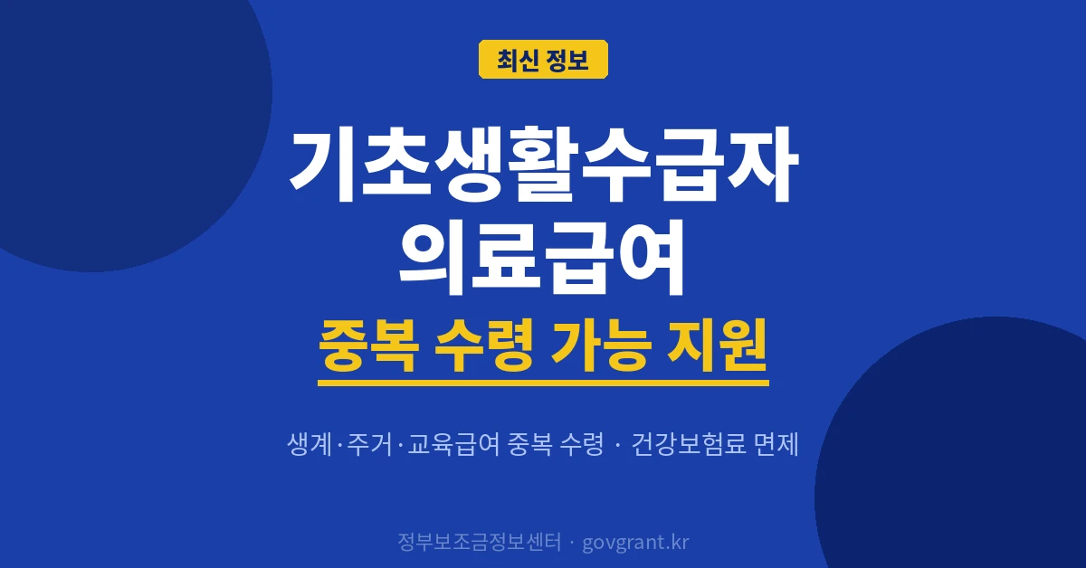 기초생활수급자 의료급여