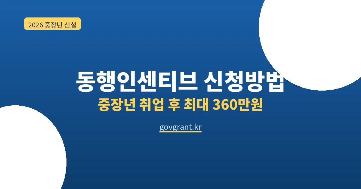 동행인센티브 신청방법