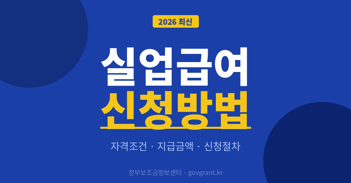 실업급여 신청방법